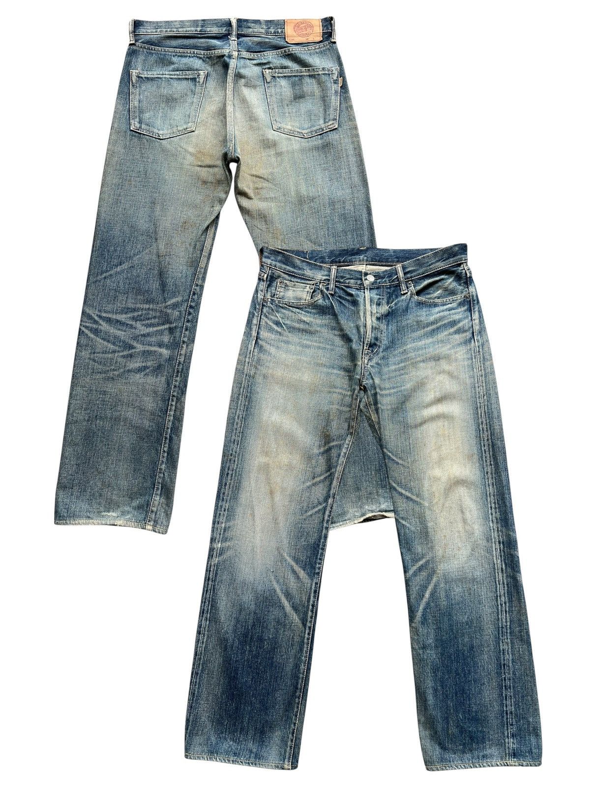 OMNIGOD Vintage Omnigod Selvedge Mudwash Distressed Denim Jeans 34 Size US 34 / EU 50 - 1 Thumbnail
