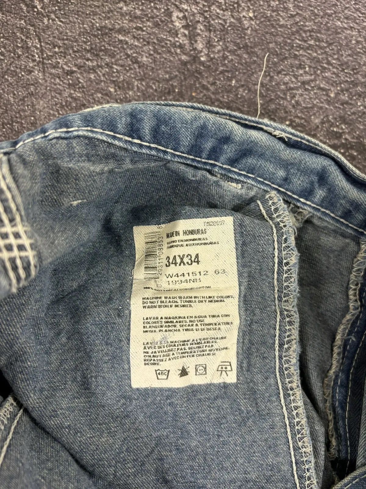 Dickies × Vintage Vintage Dickies Y2K Blue Work Denim USA Hype Jeans Size US 34 / EU 50 - 12 Thumbnail