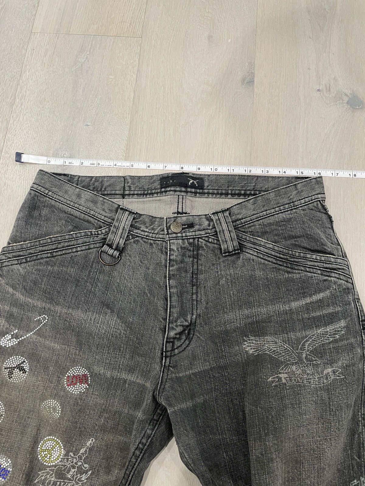 roarguns Roarguns Japan 2000s Black Denim Jeans Black 31 Archive Size US 32 / EU 48 - 13 Thumbnail