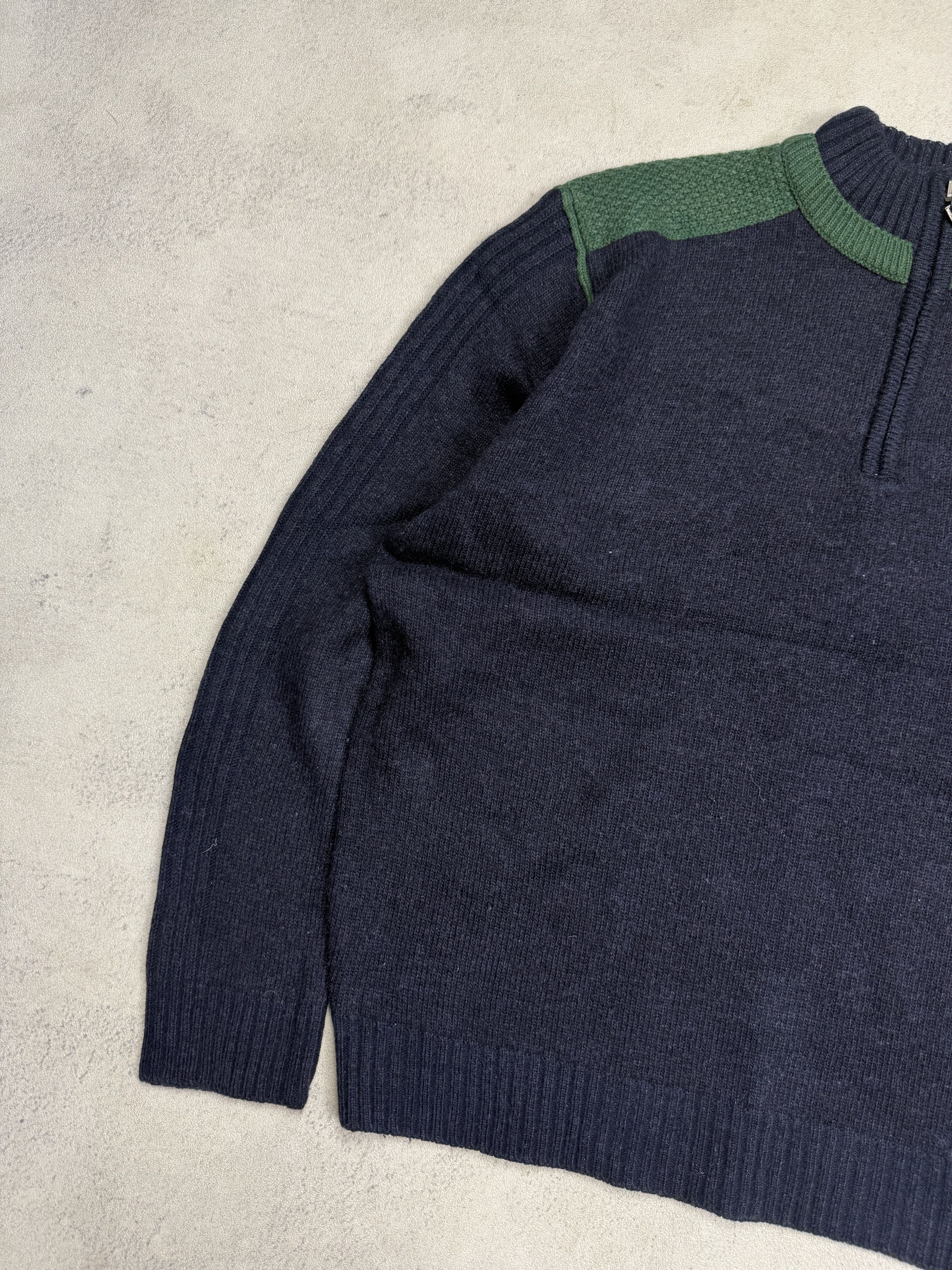 Vintage Vintage Bean Pole Knit Half Zip Sweater Size US M / EU 48-50 / 2 - 4 Thumbnail