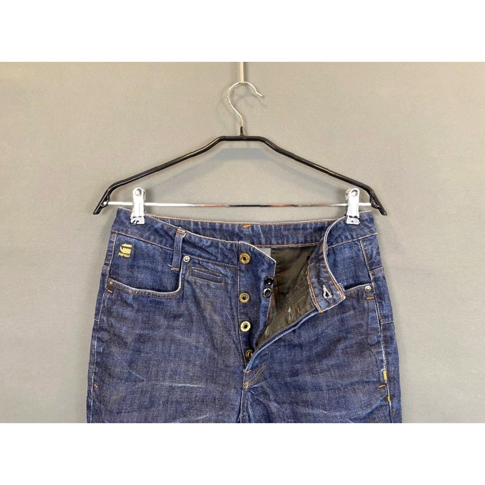 G-Star G-Star Jeans Mens Tapered 29x32 Blue Denim Straight Leg Belt Loop Regular Fit 5-Pocket Craftwear Denim Jeans Size US 29 - 4 Thumbnail