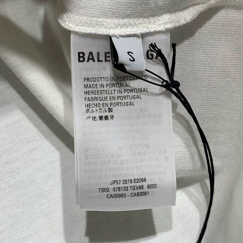 Balenciaga Balenciaga Crown Wheat Spike White Short Sleeve 2503-Nextar Size US S / EU 44-46 / 1 - 6 Thumbnail