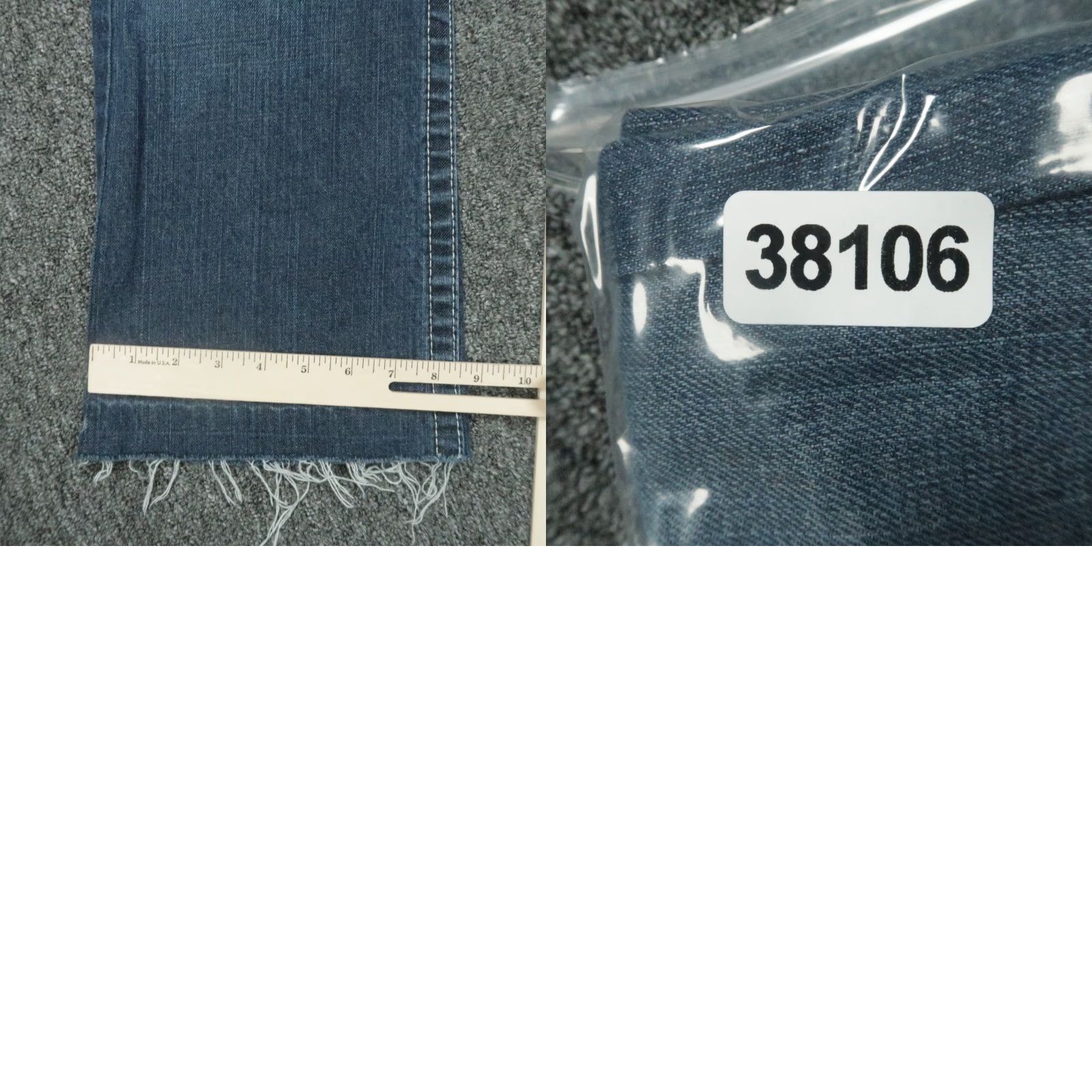 True Religion True Religion Jeans Mens 36x28 Blue Bootcut Raw Hem 5 Pocket Flaps Size US 36 / EU 52 - 9 Thumbnail