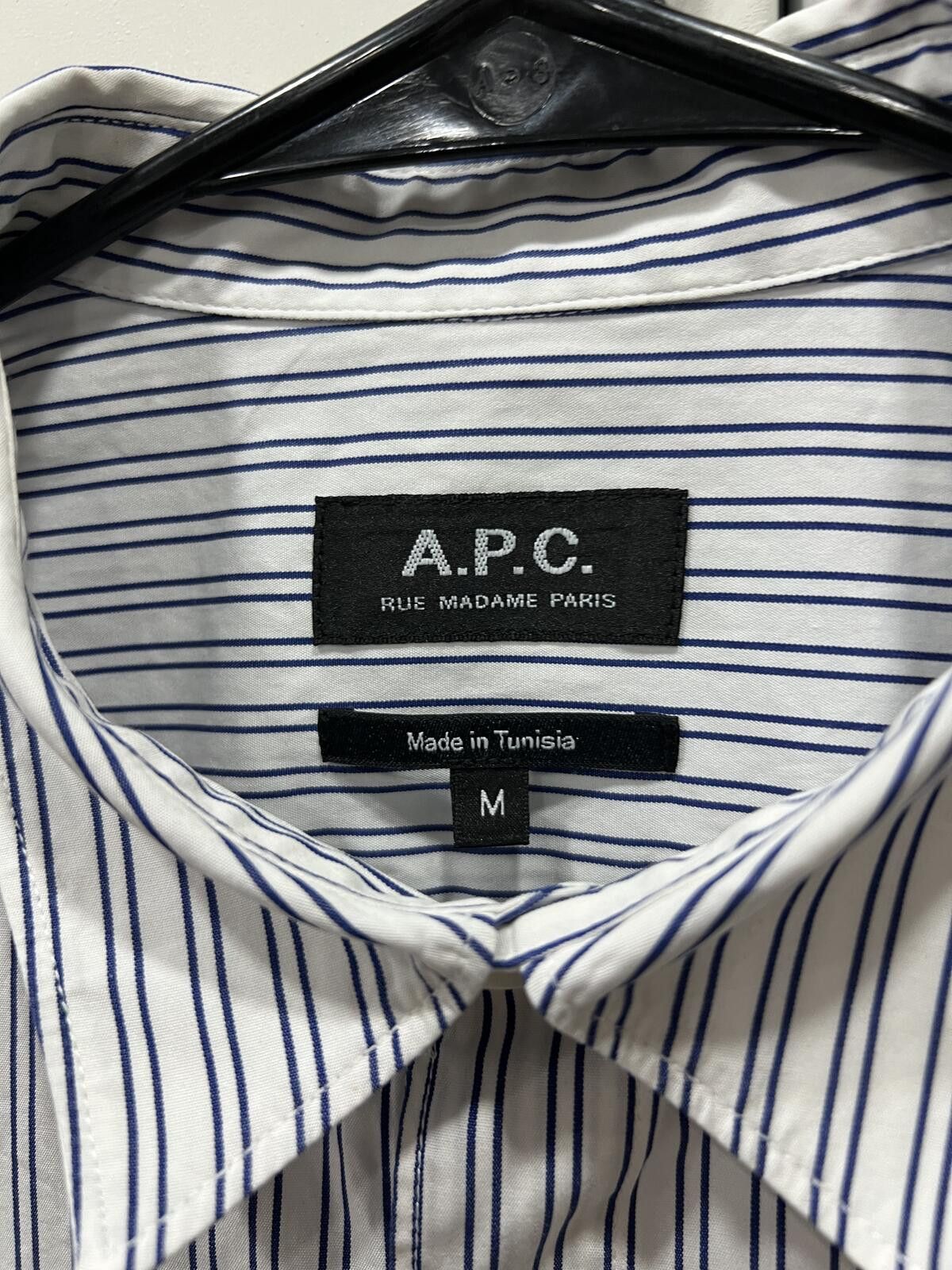 Other Apc Blue Striped Button Up Size US M / EU 48-50 / 2 - 2 Thumbnail