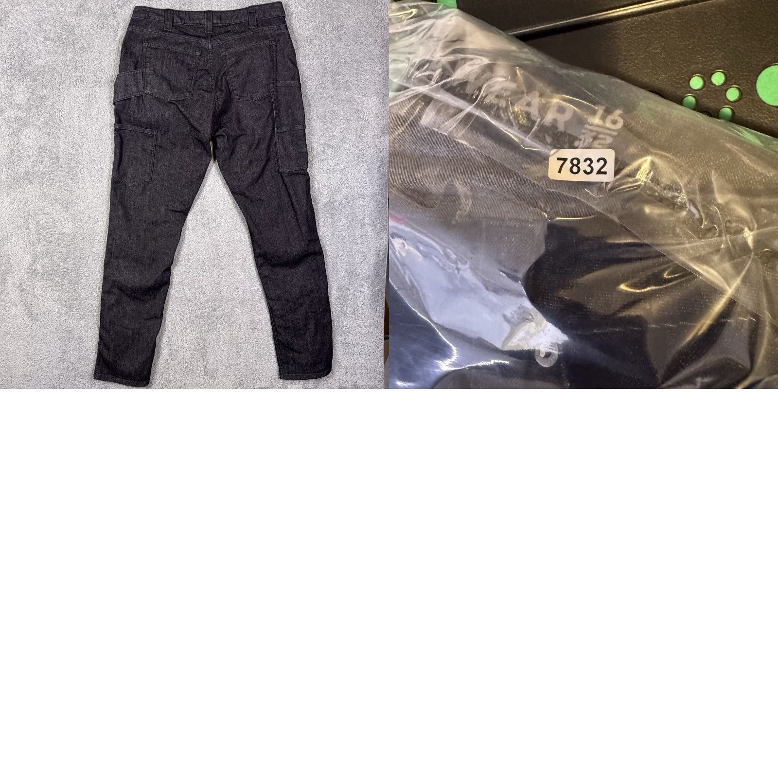 Vintage Dovetail Workwear Maven Jeans Womens 16/32 Slim Double Knee 5-Pocket Black Denim (Cotton) Regular Size 12/32 Inseam 31" Size 34" / US 12 / IT 48 - 9 Thumbnail