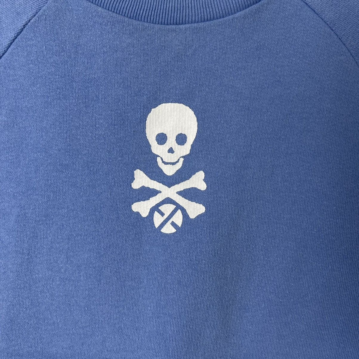 Vintage 2000s Label X Skull Logo Blue Crewneck Size US XS / EU 42 / 0 - 3 Thumbnail
