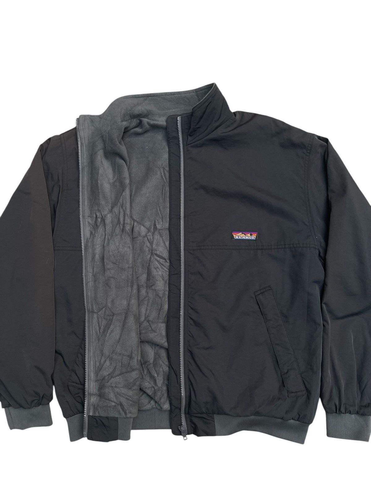 Japanese Brand × Xlarge X-Large Fleece Lined Windbreaker Jacket - Black - Size L Size US L / EU 52-54 / 3 - 4 Thumbnail