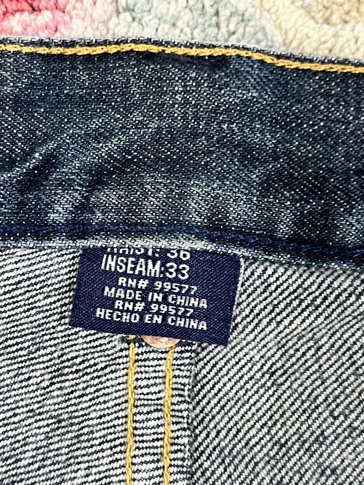 Phat Farm Vintage Phat Farm Baggy Mudwash Denim Size US 35 - 9 Thumbnail