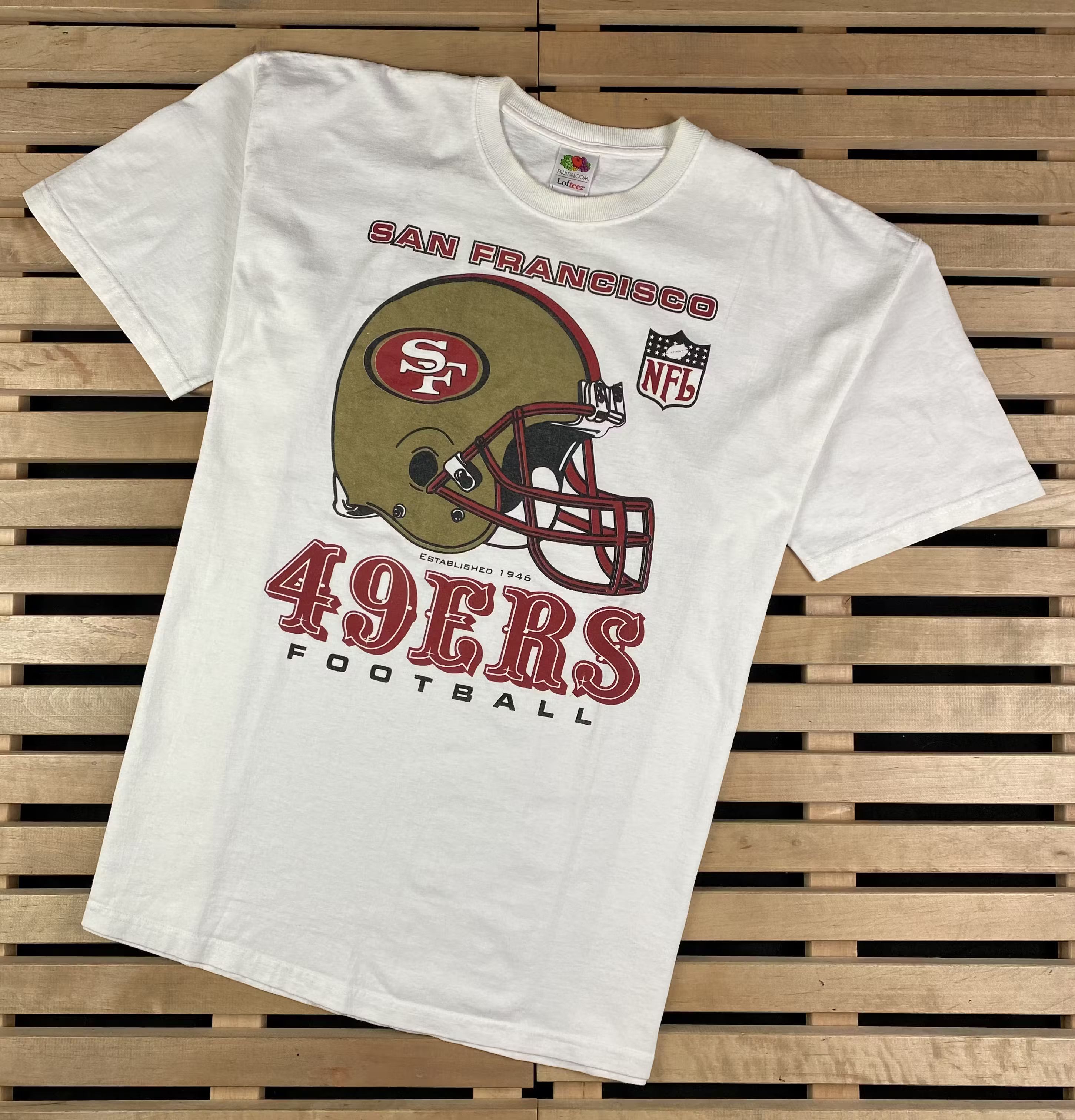 NFL × Vintage Mens Vintage T Shirt NFL San Francisco 49 ERS Football Size US XXL / EU 58 / 5 - 1 Thumbnail