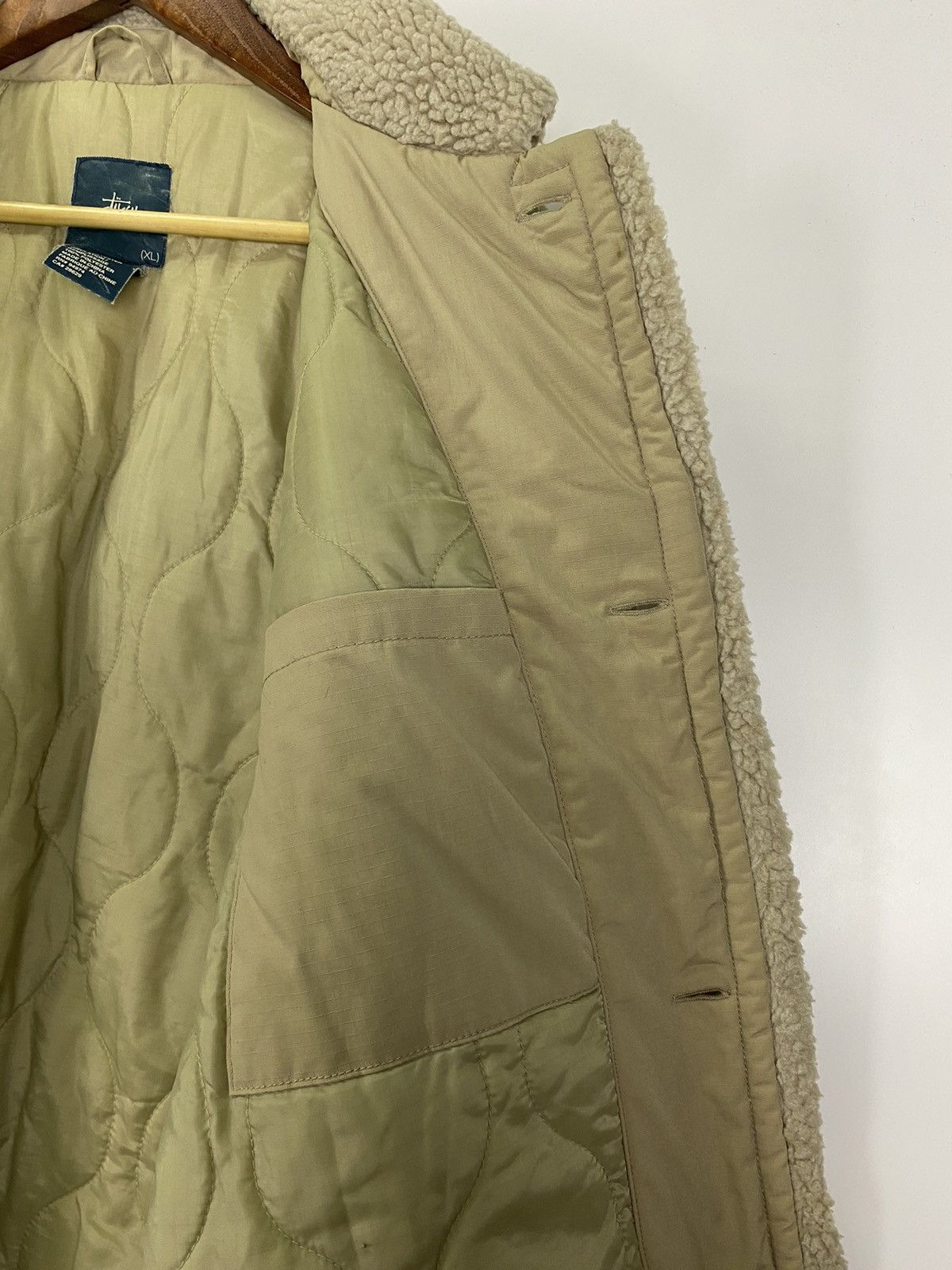 Stussy × Vintage Vintage Stussy fleece collar winter Jacket Size US XL / EU 56 / 4 - 6 Thumbnail