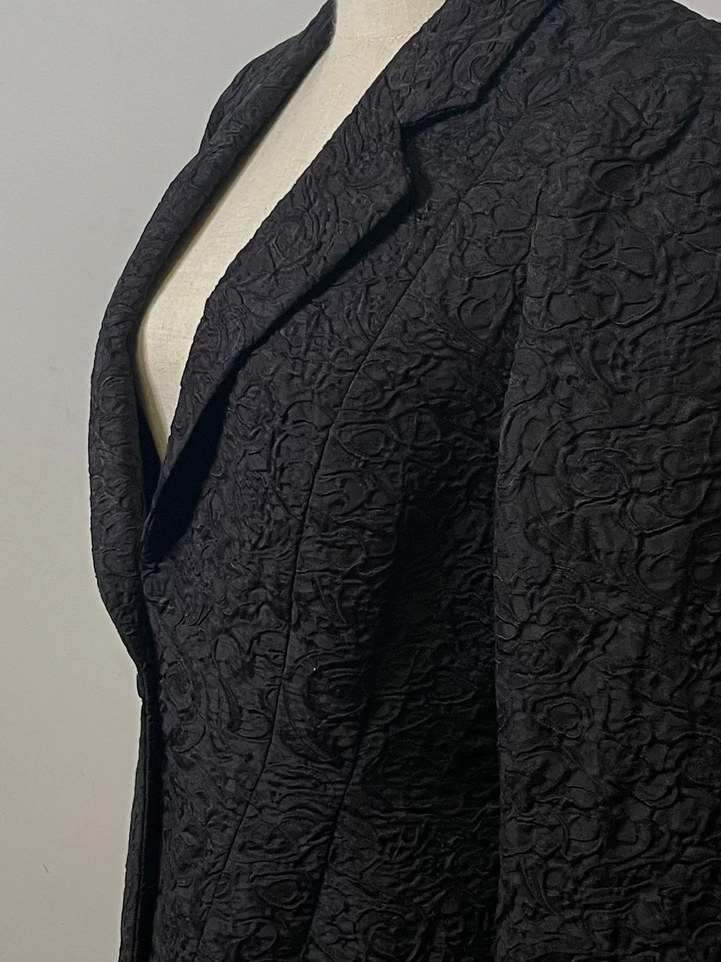 Dries Van Noten Dries Van Noten Black Jacquard Blazer Size M / US 6-8 / IT 42-44 - 1 Thumbnail