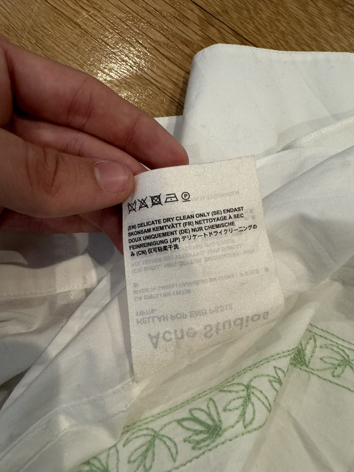 Acne Studios Acne studios white floral embroidered skirt Size 24" / US 00 / IT 34 - 6 Thumbnail