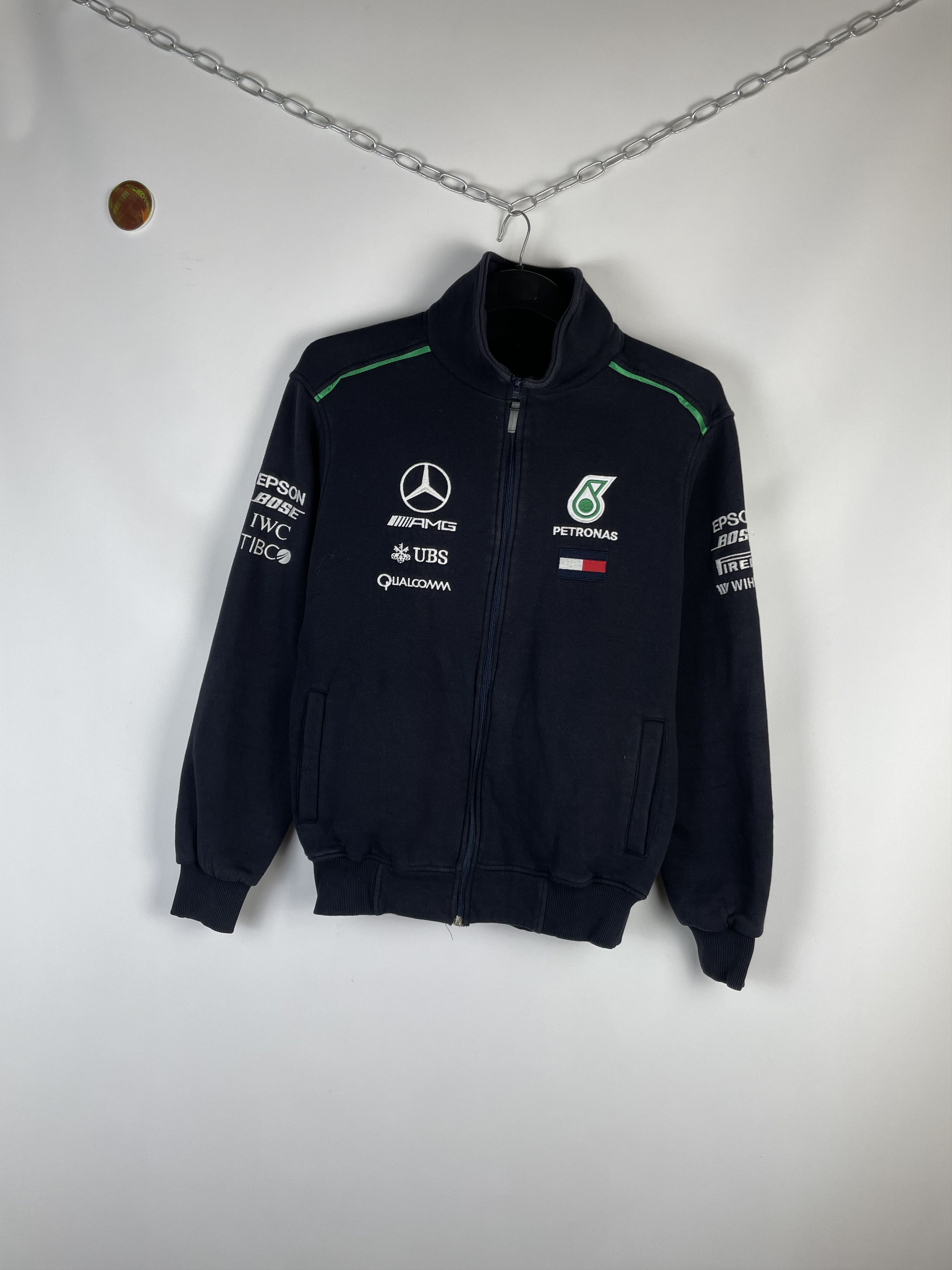 Mercedes-Benz Vintage F1 McLaren Mercedes Benz AMG Zip Sweatshirt Size US M / EU 48-50 / 2 - 2 Thumbnail
