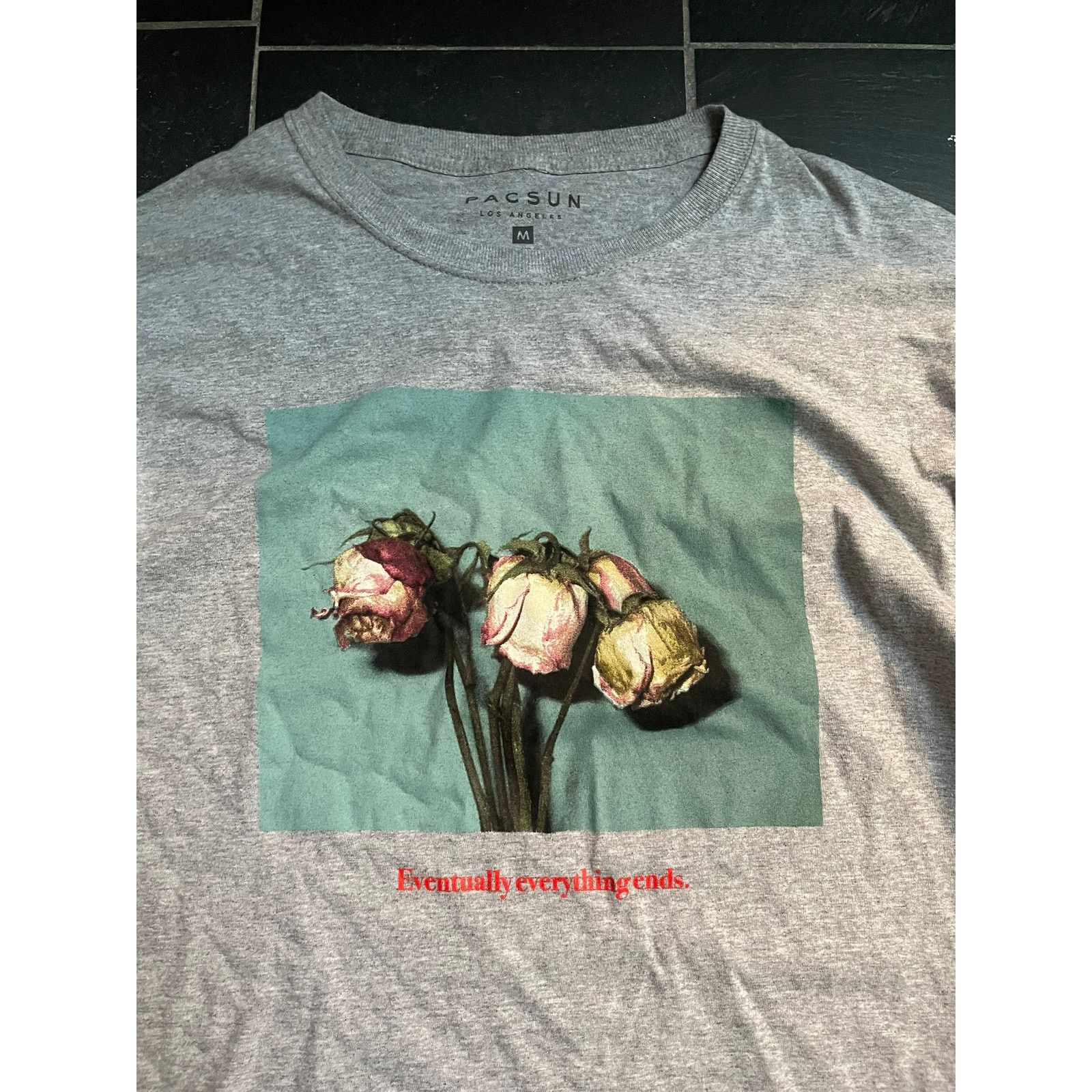 Pacsun Everything Ends Gray Longsleeve Medium Size US M / EU 48-50 / 2 - 2 Thumbnail