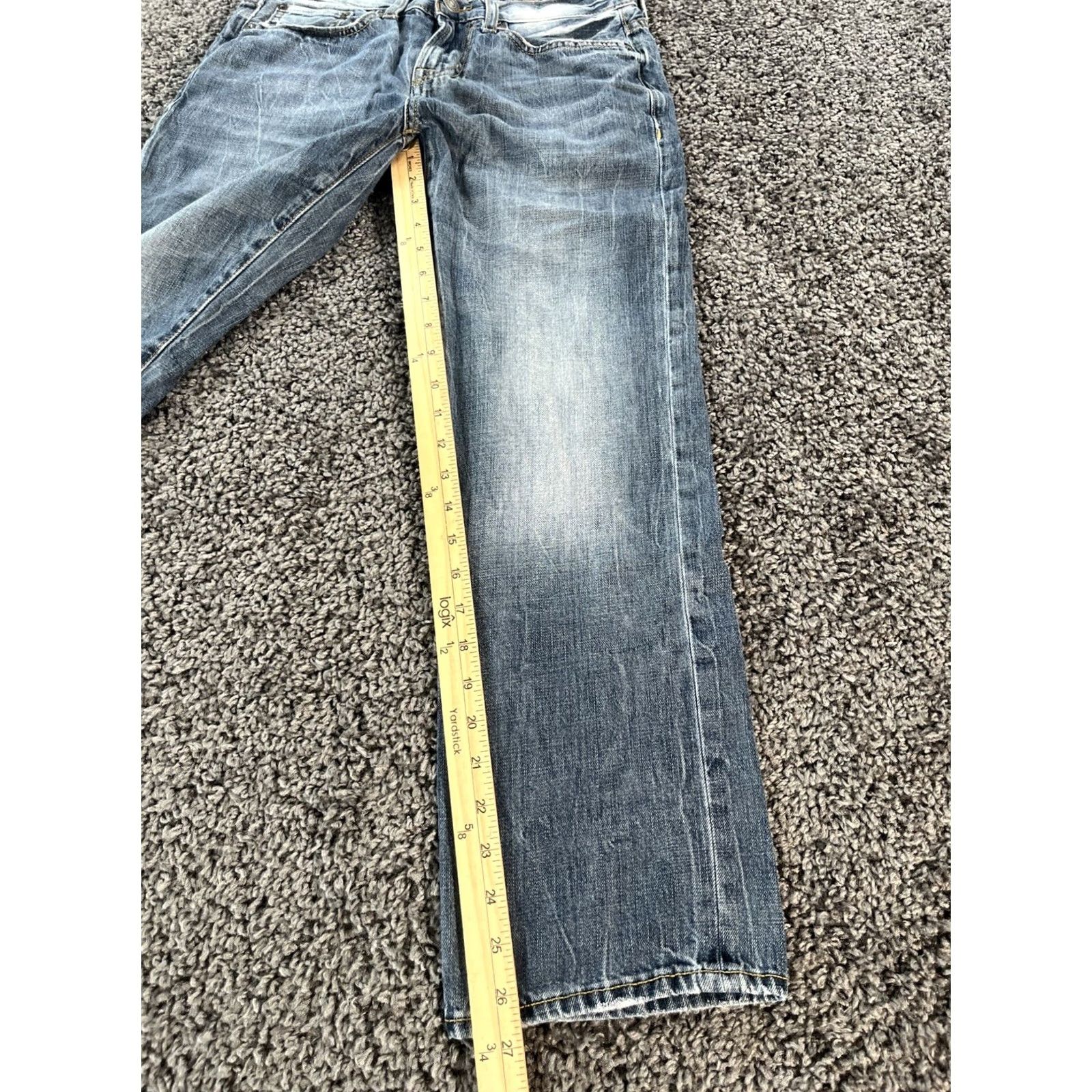 American Eagle Outfitters American Eagle Outfitters Jeans Men 28x28 Distressed Straight Denim Blue 5-Pocket Regular Inseam 28 Size US 28 / EU 44 - 2 Thumbnail