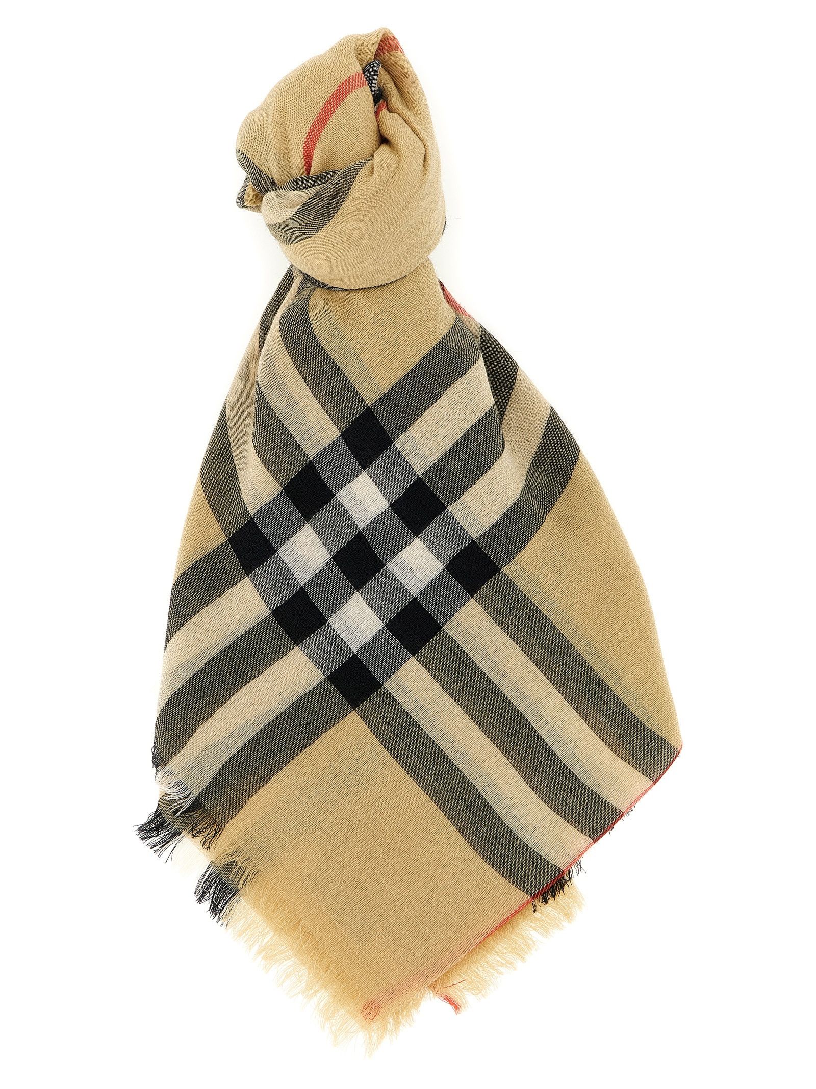 Burberry Check wool scarf Size ONE SIZE - 1 Thumbnail