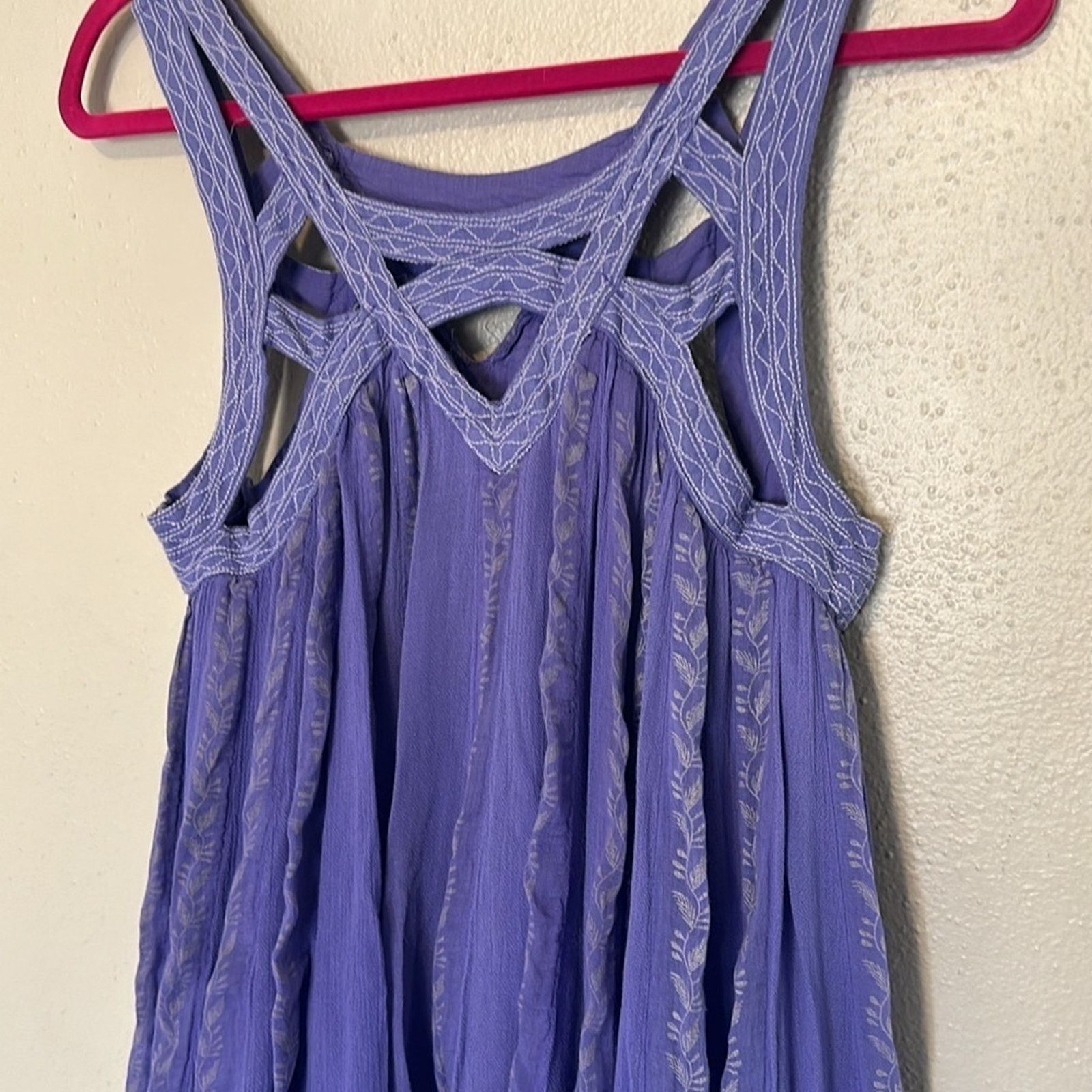 Free People Free People FP One Paisley Vine Tank Tunic Mini Size M / US 6-8 / IT 42-44 - 4 Thumbnail