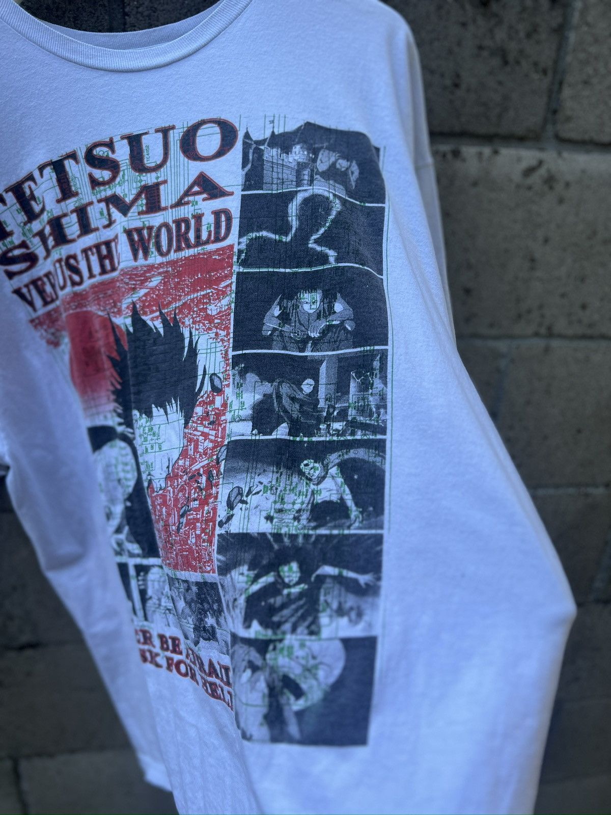 Vintage RARE Akira FindSleep Tetsuo Shima vs the World" Tee Size US XL / EU 56 / 4 - 3 Thumbnail