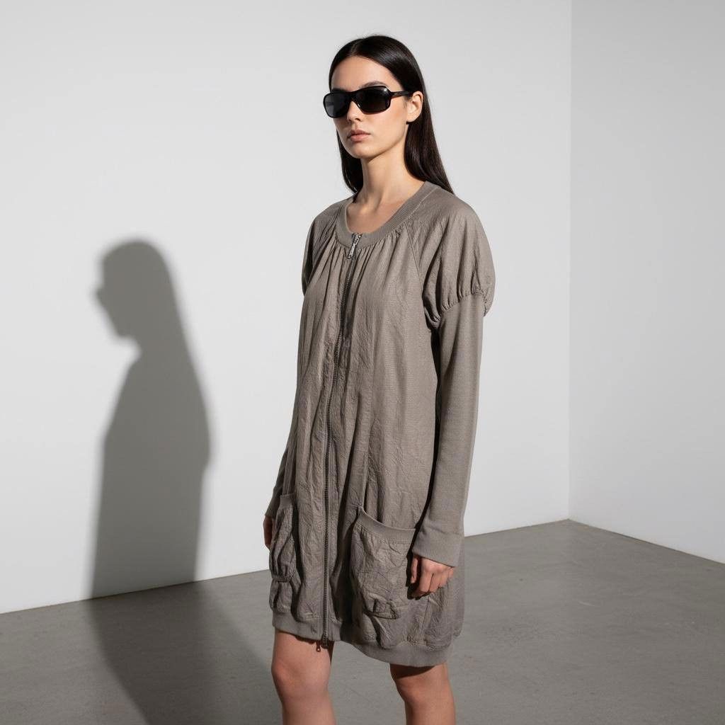 Cop Copine The Cop Copine Neutral Slim Sleeves Dress Size ONE SIZE - 2 Thumbnail