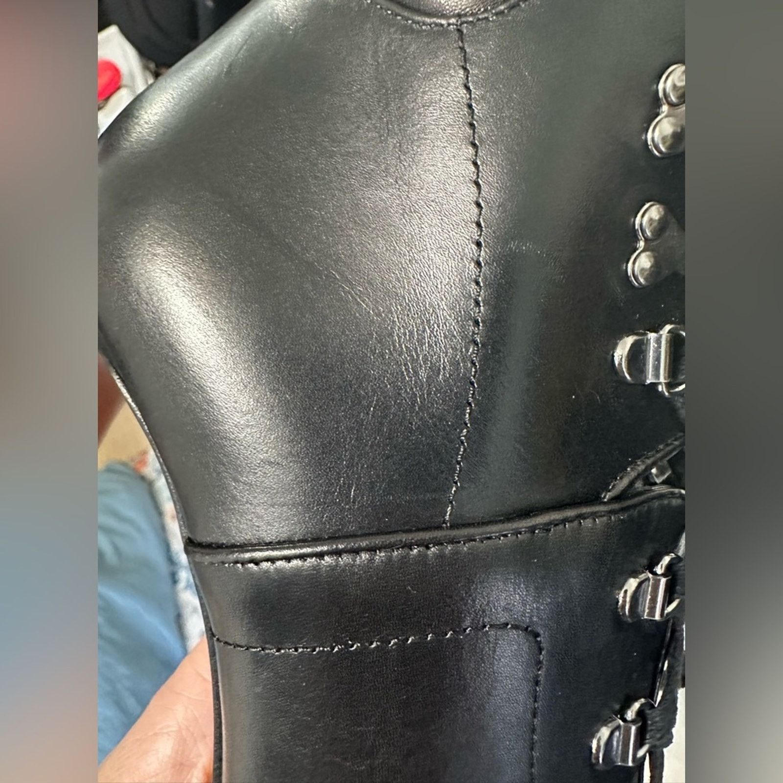 Alaia Black Leather Hiker Ankle Boots EU 38 US 8 Trek Stiletto Size US 8 / IT 38 - 14 Thumbnail