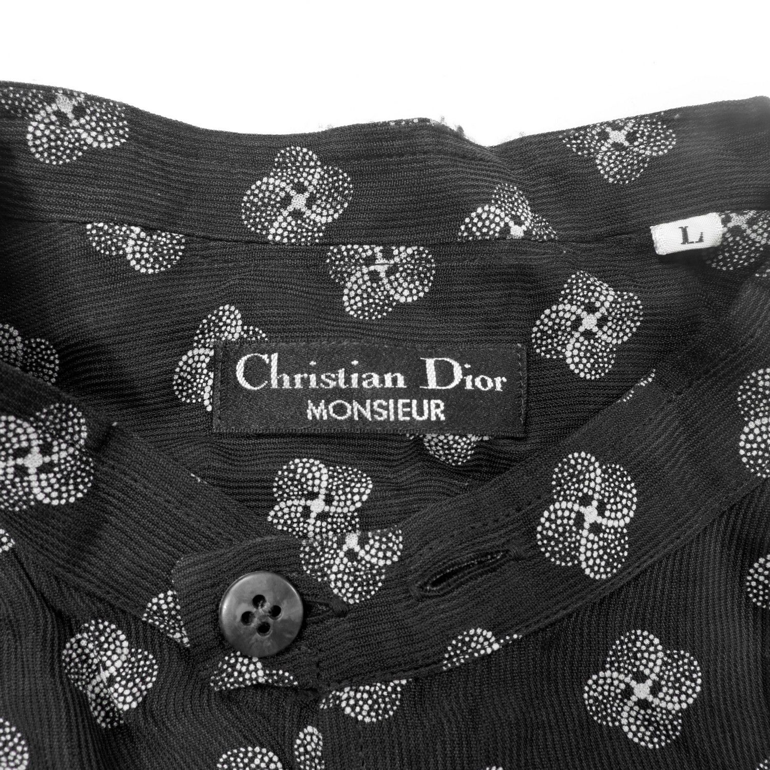 Christian Dior Monsieur CHRISTIAN DIOR MONSIEUR FLOWER MONOGRAM LONG SLEEVE SHIRT Size US L / EU 52-54 / 3 - 3 Thumbnail
