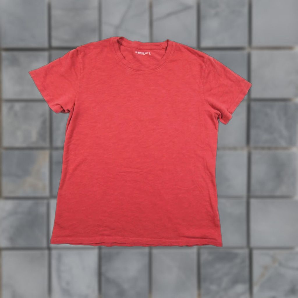 Vintage American Giant Shirt Womens Large Red Short Sleeve Crew Neck T-Shirt Cotton Casual Size L / US 10 / IT 46 - 1 Thumbnail