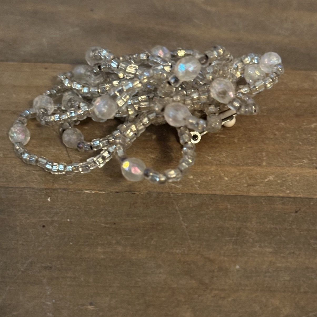 Vintage Vintage spiral loop bead clip on earrings Size ONE SIZE - 6 Thumbnail