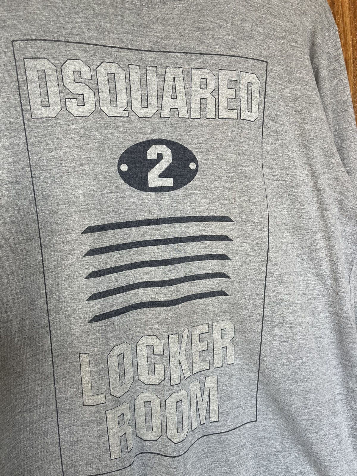 Designer × Dsquared2 × Vintage Vintage’y2k🔥DS QUARED2🔥Locker Room Distressed Longsleeve Tee Size US XL / EU 56 / 4 - 2 Thumbnail