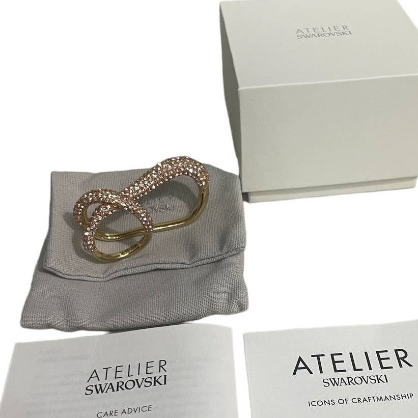 Swarovski Swarovski Atelier Tigris ring Pink, Gold-tone plated 52/6 Size ONE SIZE - 7 Thumbnail