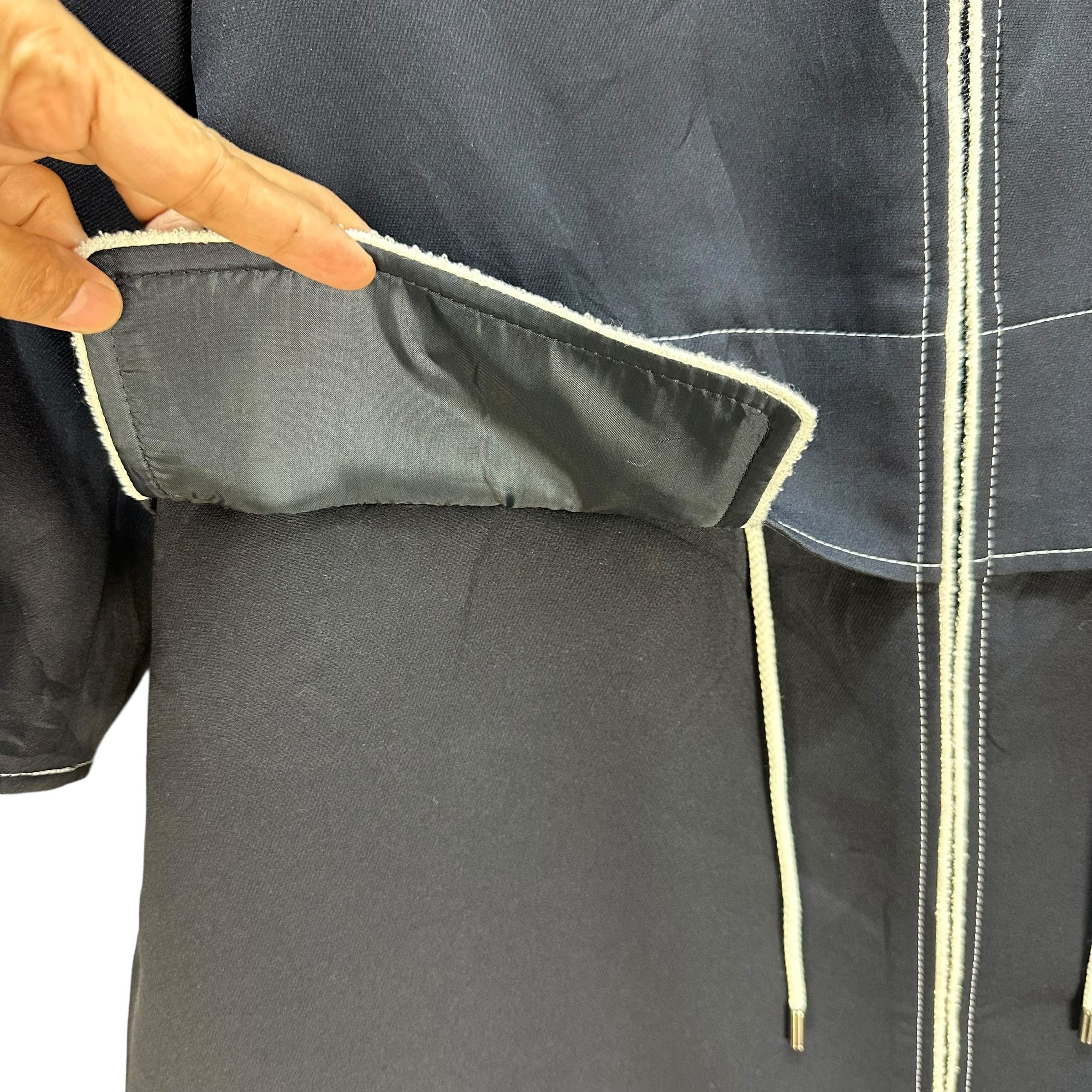 Japanese Brand RENE Japan Hooded Polyester Light Overcoat Jacket #A45-1048 Size S / US 4 / IT 40 - 4 Thumbnail