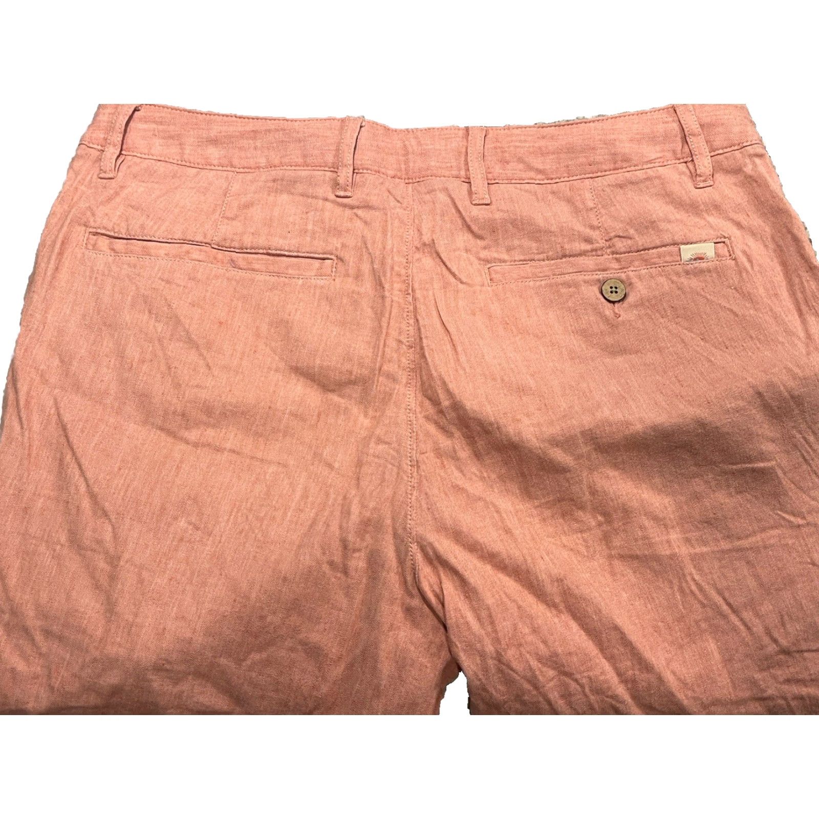 Faherty Faherty Shorts 32 Linen Blend Organic Drawstring Stretch Preppy Beach Salmon Size US 32 / EU 48 - 4 Thumbnail