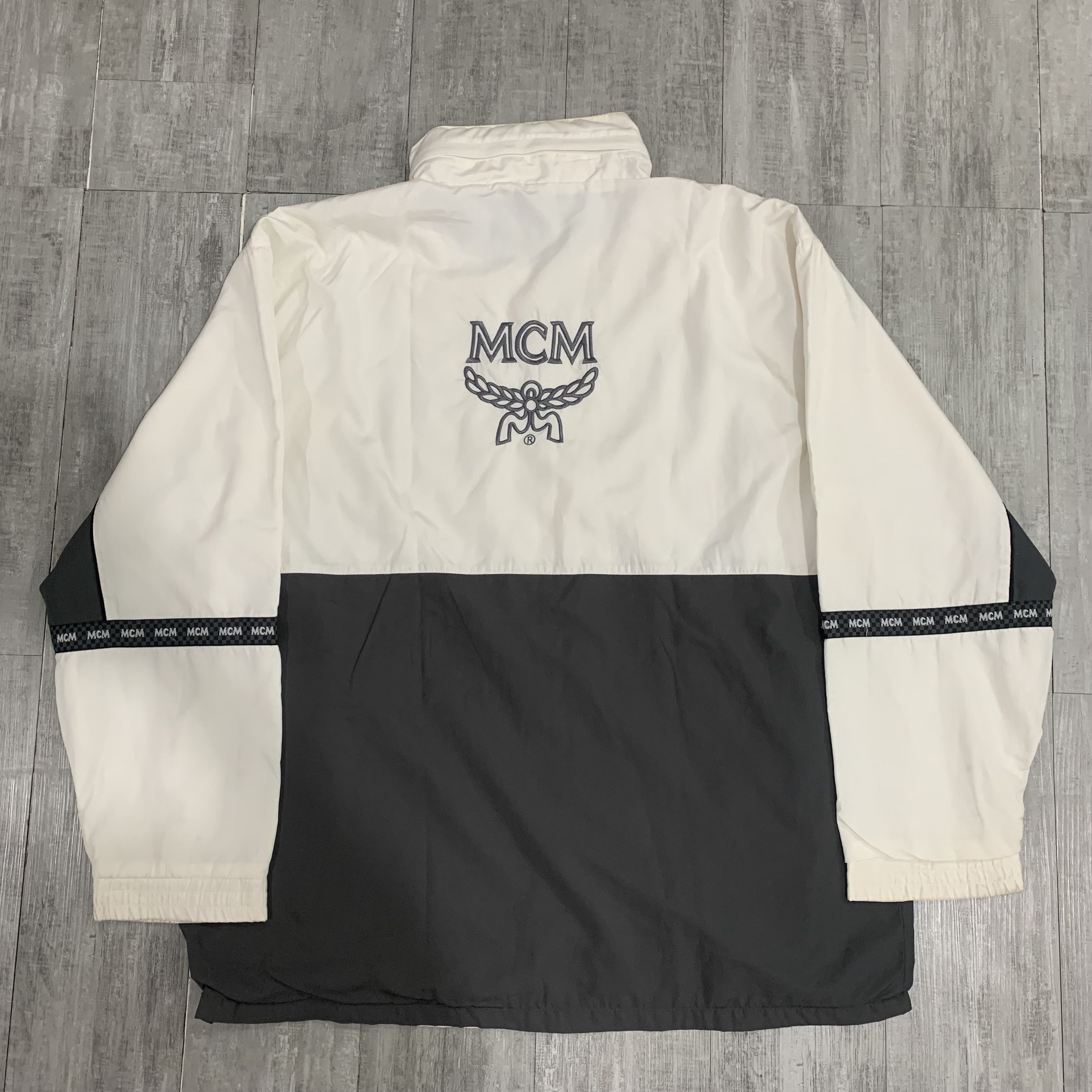 MCM × Vintage MCM Big Logo Windbreaker Jacket | Grailed