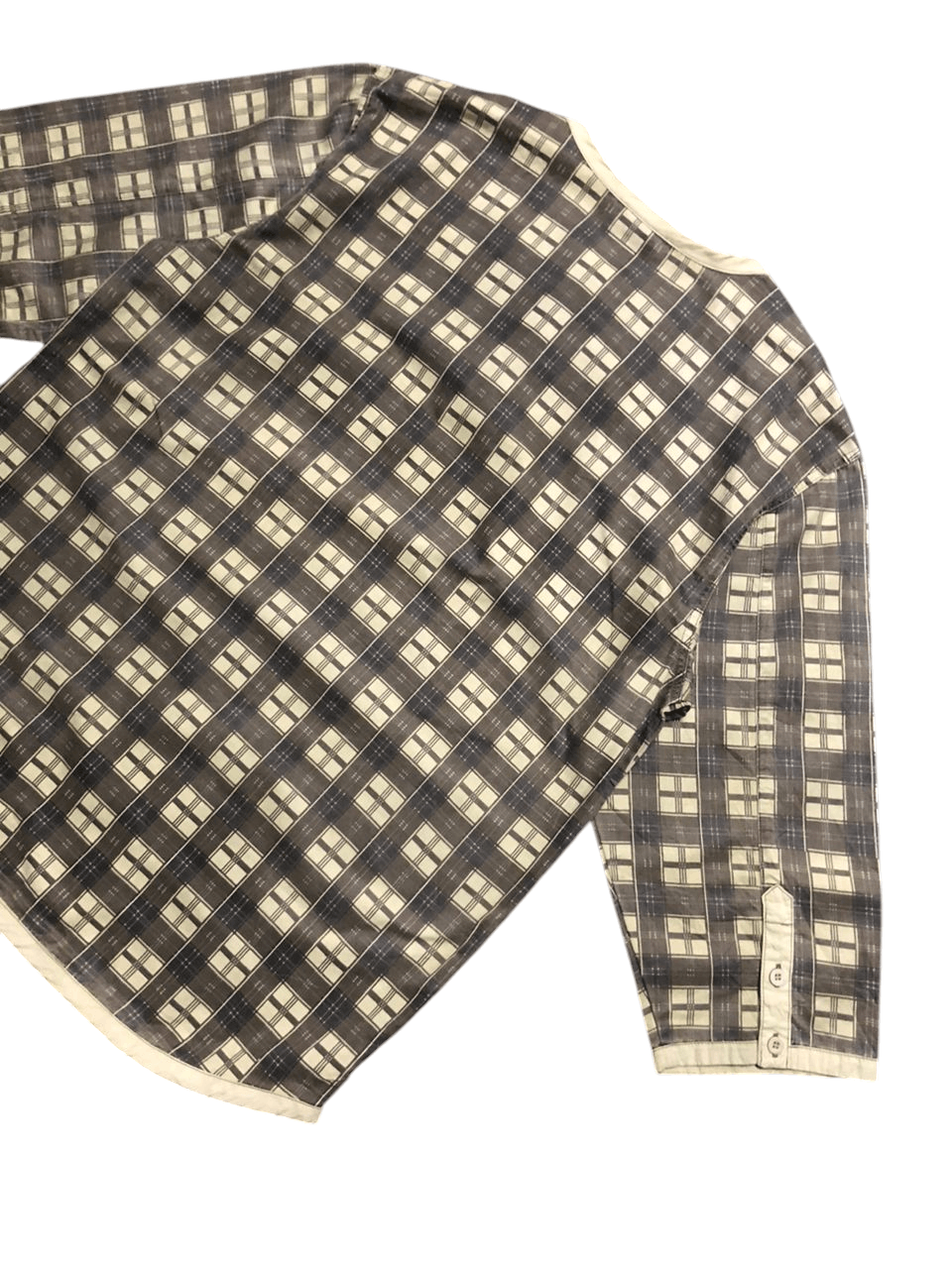 If Six Was Nine × Japanese Brand 2004 Flip The Script Checked Work Gear Shirt Jacket Size US L / EU 52-54 / 3 - 7 Thumbnail