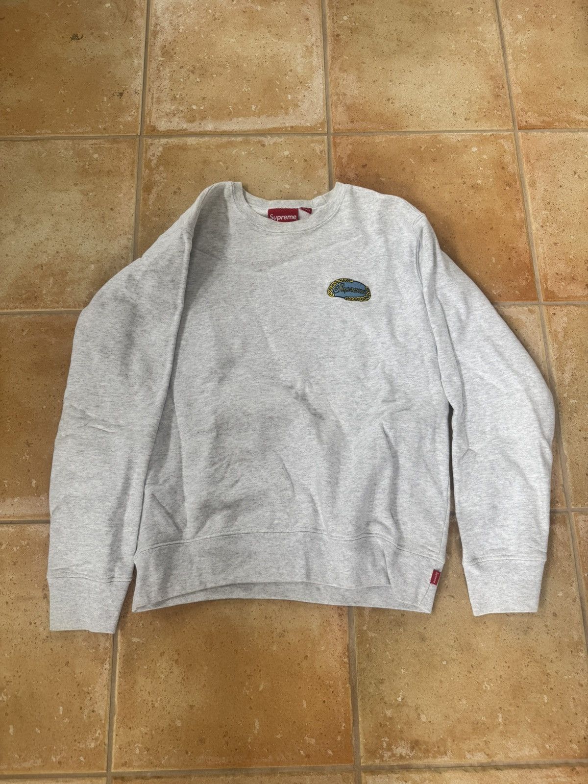 Supreme Supreme SS19 Chain Logo Crewneck Size US S / EU 44-46 / 1 - 2 Thumbnail