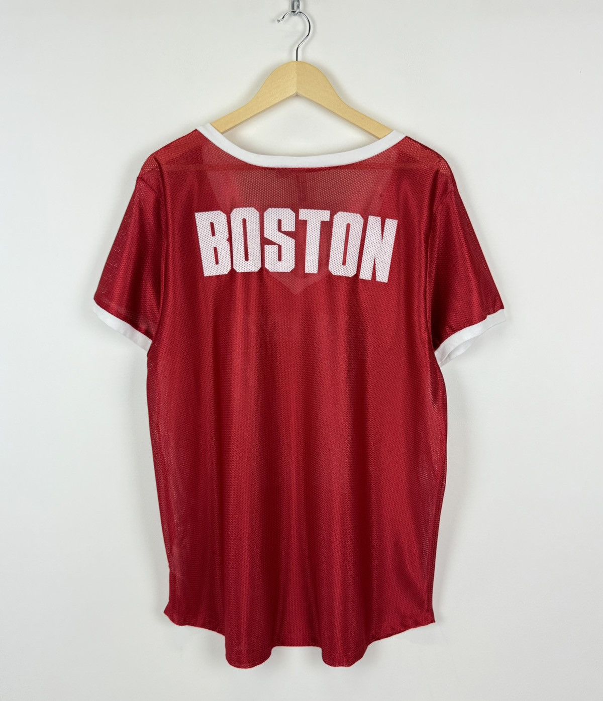 Other Project Social T V-neck Boston #17 Jersey Mesh Shirt Red Top Size US M / EU 48-50 / 2 - 7 Thumbnail