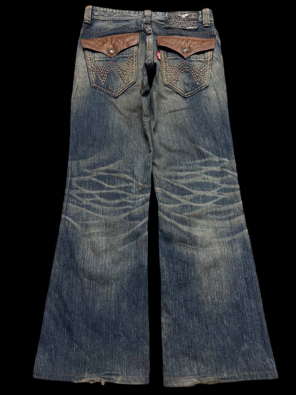 Edwin FLARE 90s Edwin Sick Rusty Whisker Mudwash Distressed Jeans Size US 30 / EU 46 - 2 Thumbnail
