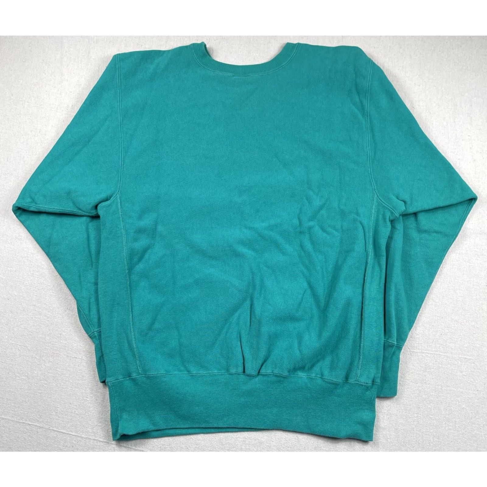 Champion VINTAGE Champion Notre Dame Irish Sweatshirt XL Green Reverse Weave Long Sleeve Pullover College Football Mens Size US XL / EU 56 / 4 - 4 Thumbnail