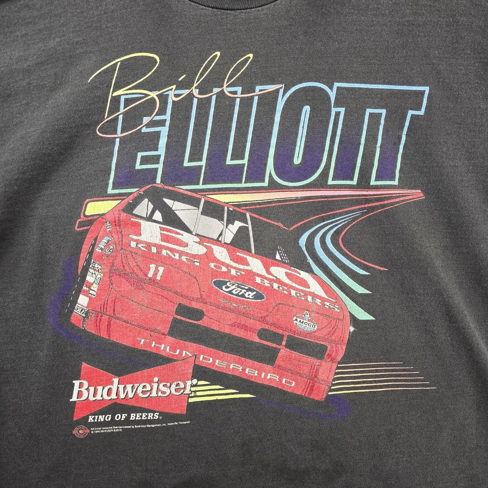 Hanes Vintage Nascar Bill Elliott Shirt XL Faded Stained Budweiser Size US XL / EU 56 / 4 - 3 Thumbnail