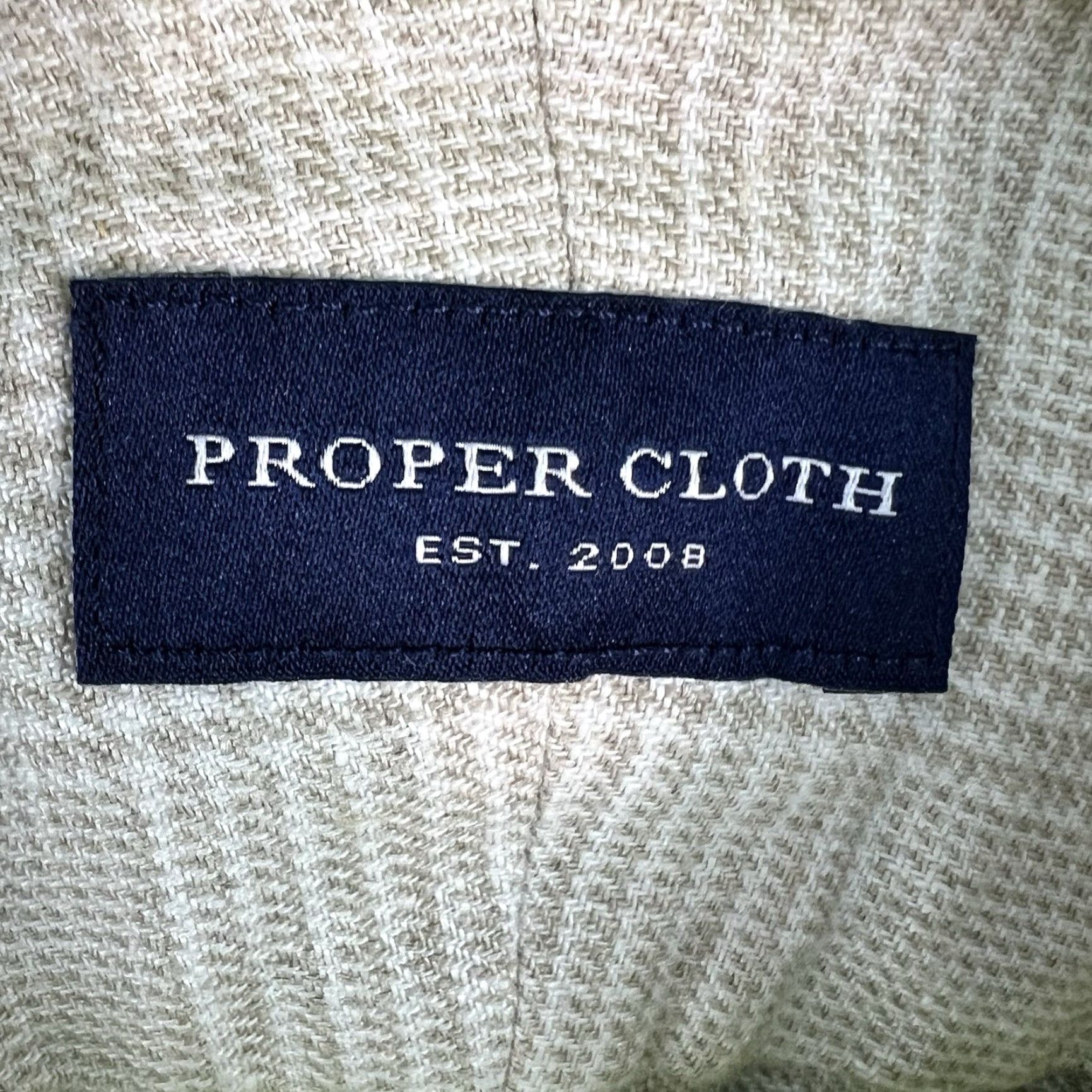 Proper Cloth VINTAGE Proper Cloth men's 100% linen check button-down shirt adult 4XL beige casual summer fall breathable lightweight Size US XXL / EU 58 / 5 - 5 Thumbnail