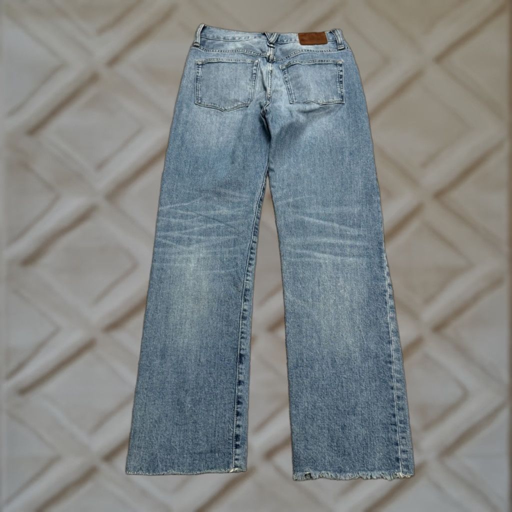 J.Crew J.CREW Point Sur Slim Boy Straight High Rise Denim Jeans Womens 24 Blue Raw Hem Size 42" / US 20 - 1 Thumbnail