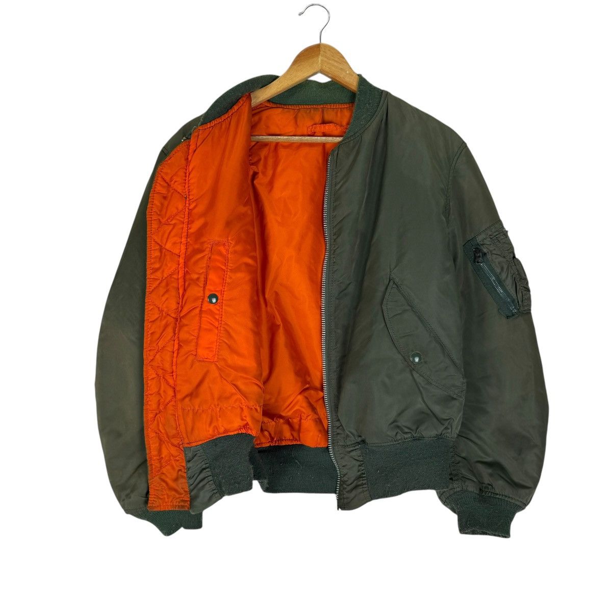 Alpha Industries ☀️ALPHA INDUSTRIES MA-1 FLYERS BOMBER JACKET Size US L / EU 52-54 / 3 - 4 Thumbnail