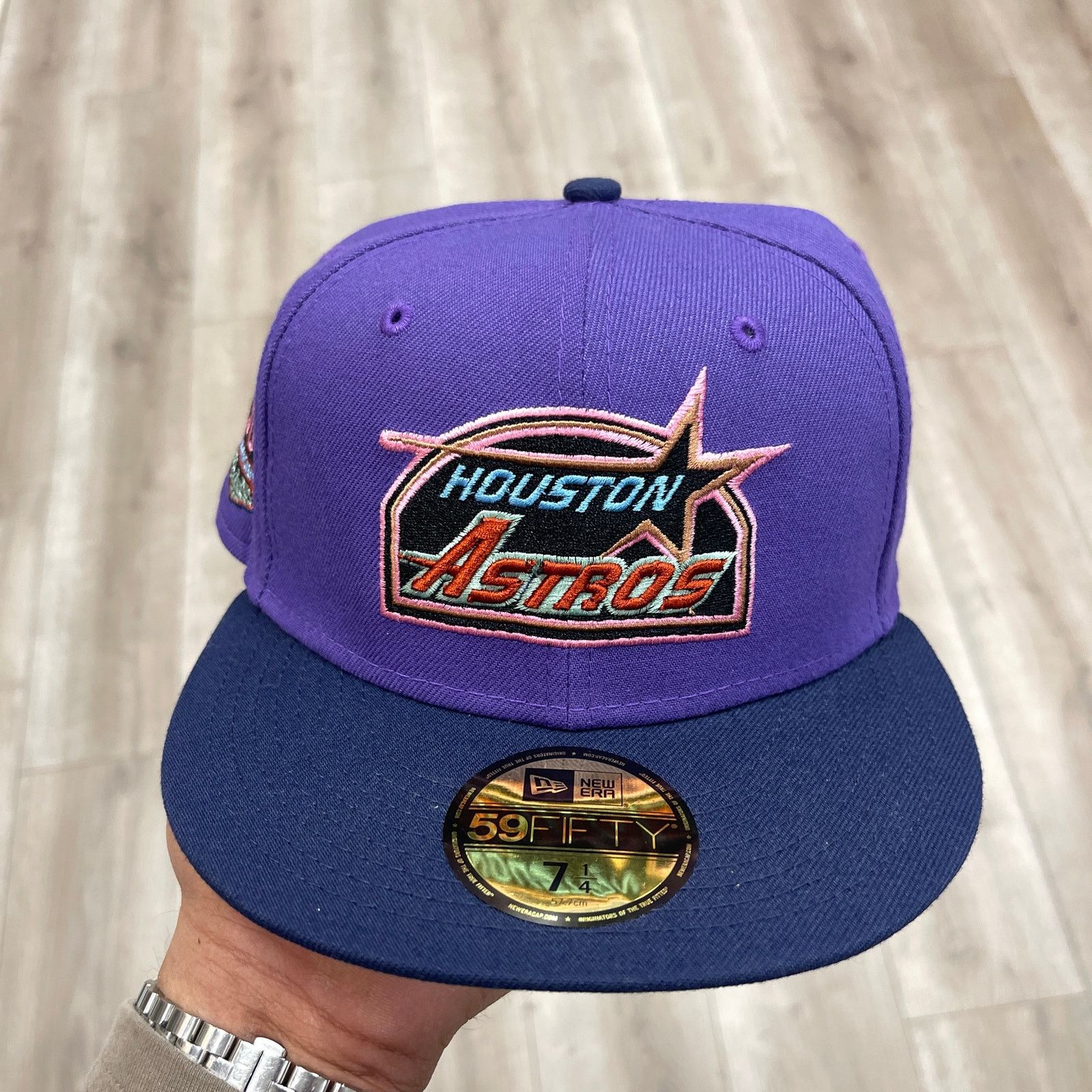 New Era New Era Houston Astros 59FIFTY fitted hat Purple Navy 7 1/4 Size ONE SIZE - 2 Thumbnail