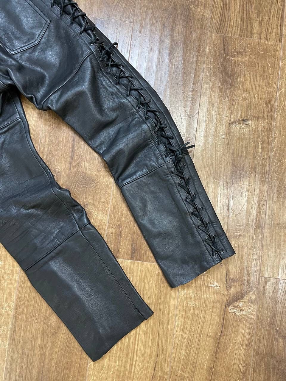 Japanese Brand × Vintage Vintage 90’s Y2K Style Casual Cowboy Genuine Leather Pants Size US 32 / EU 48 - 9 Thumbnail
