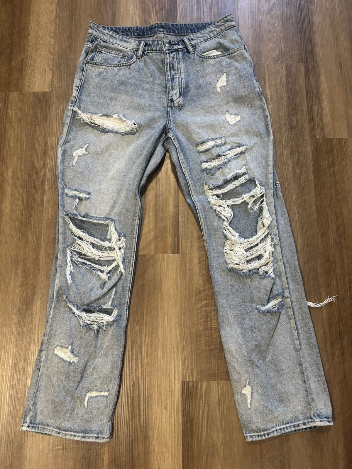 Ksubi Ksubi Anti K Punk Blue Shredded Size US 33 - 1 Thumbnail