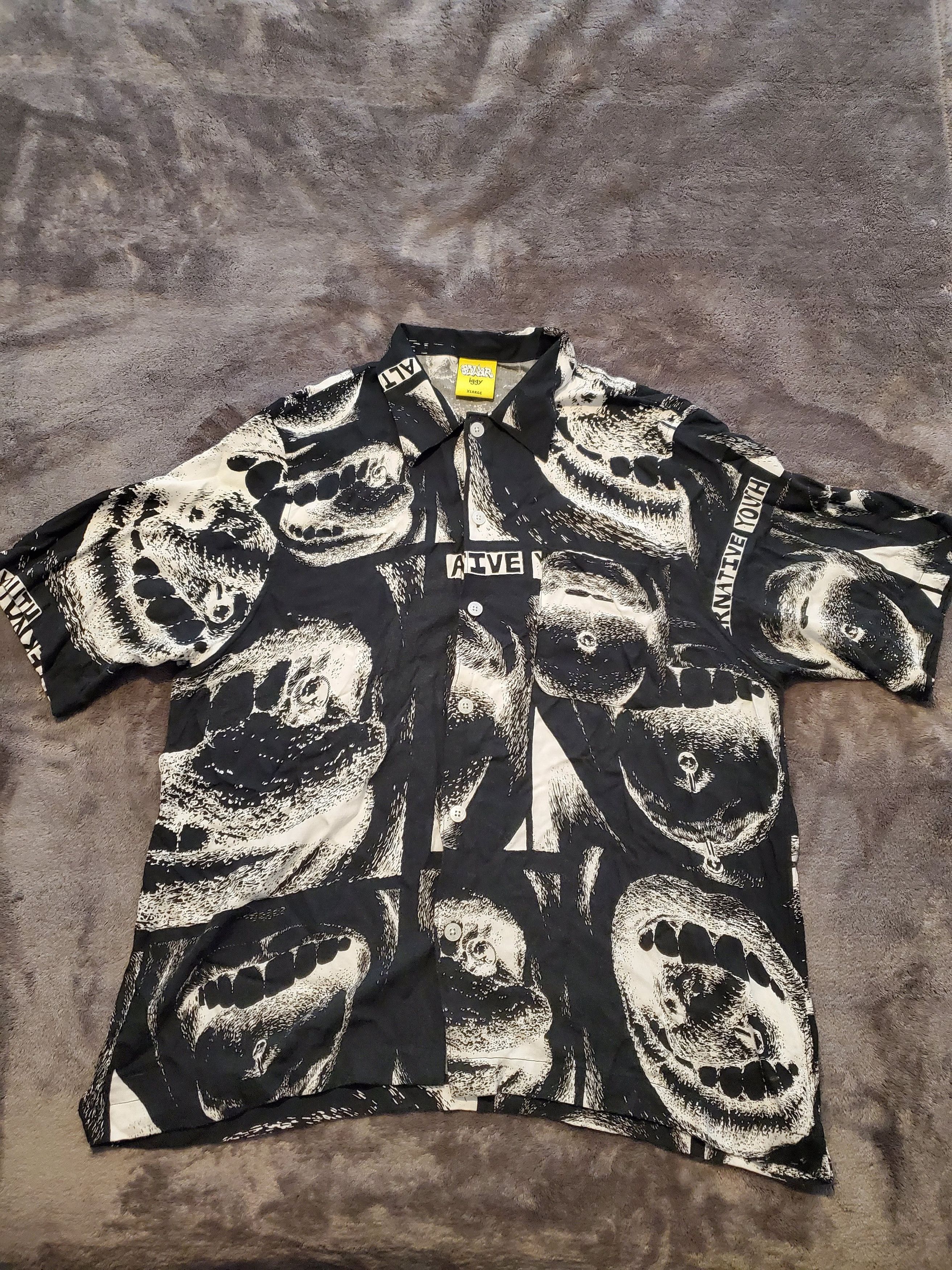 Iggy × Polar Skate Co. Polar Skate Co. x Iggy Alternative Youth Button Up Shirt Size US XL / EU 56 / 4 - 1 Thumbnail