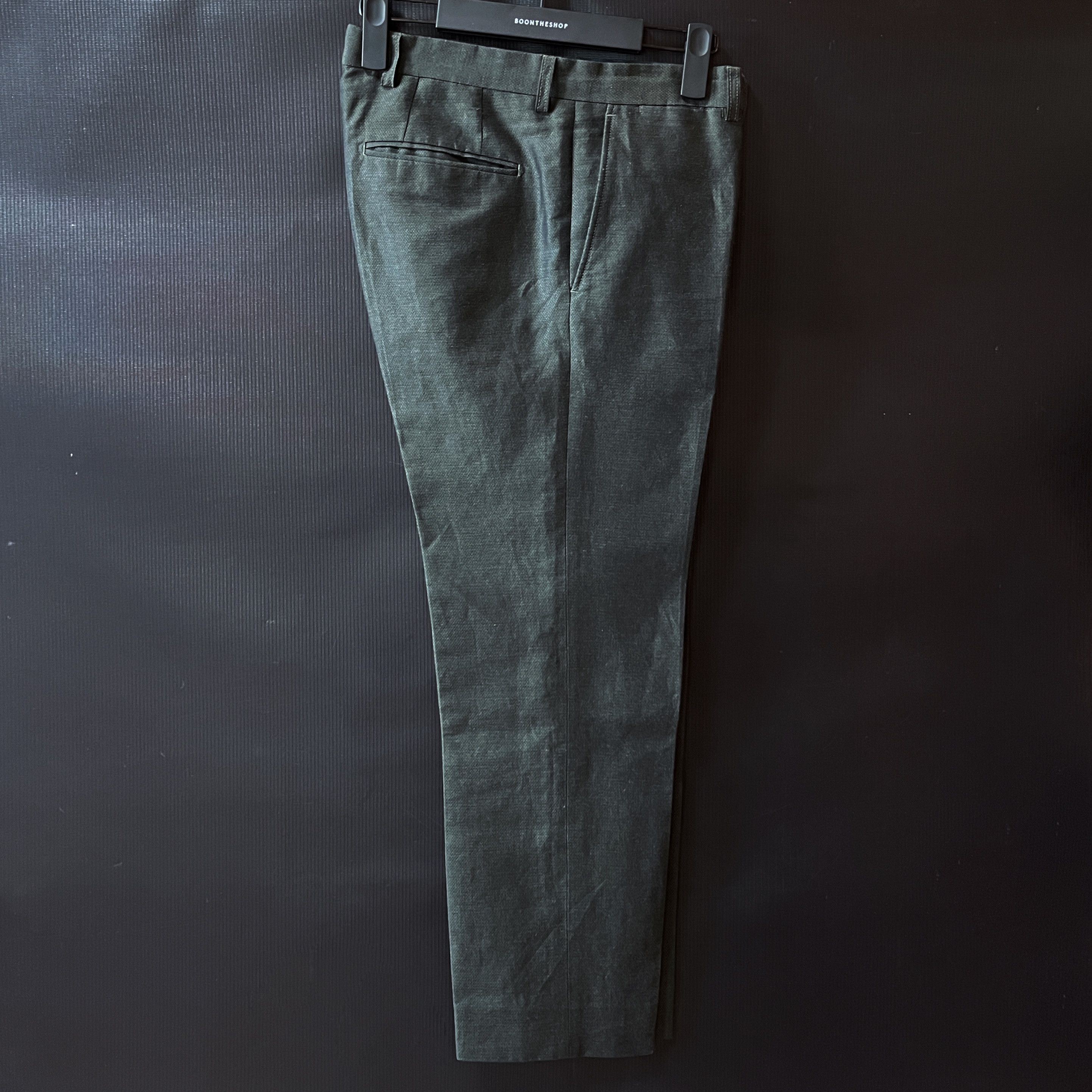 Dries Van Noten Dries Van Noten Linen Cotton Suit Dark Green Tailored Set 46 Size 46R - 6 Thumbnail