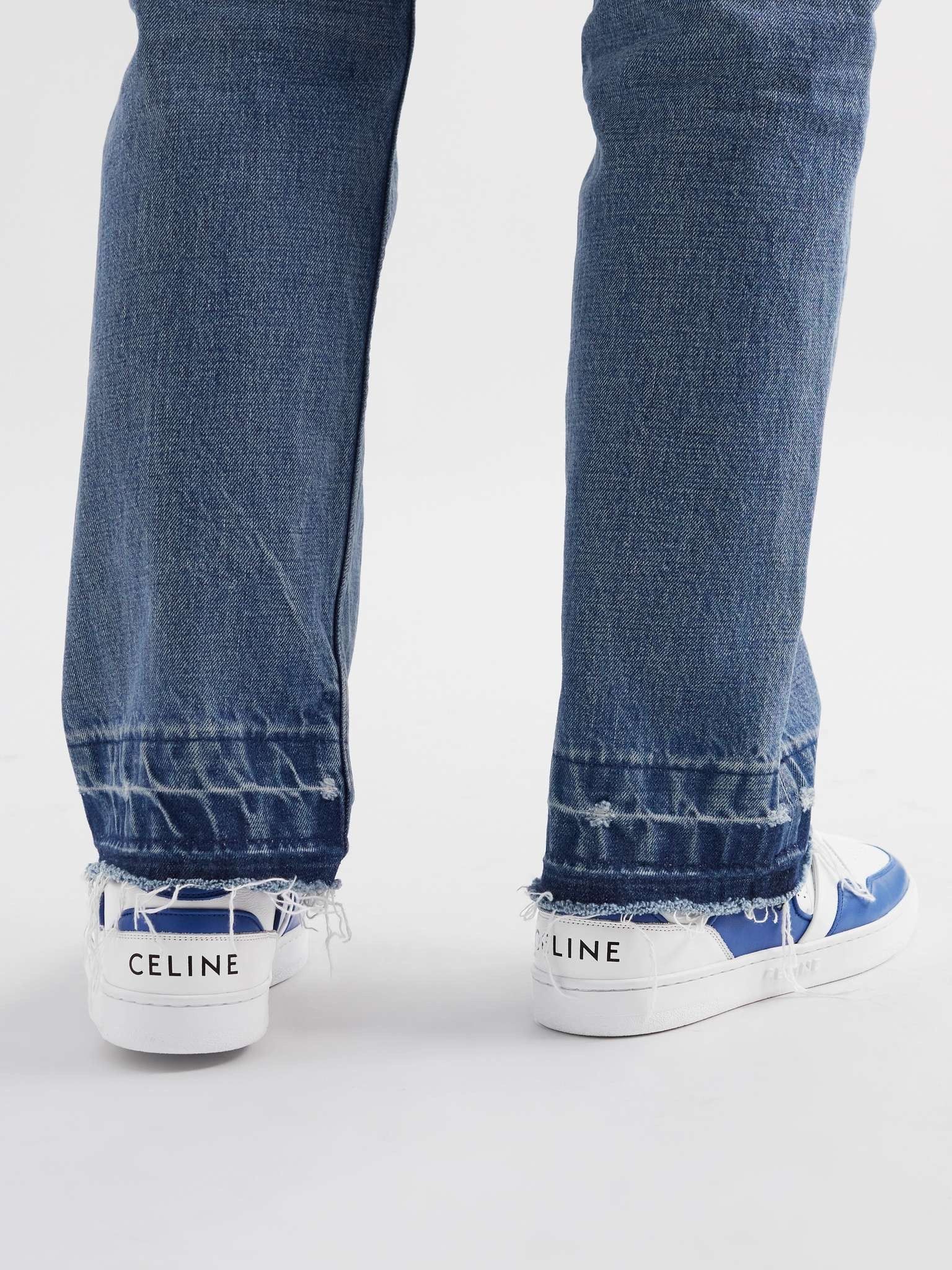 Celine o1bcso1str0625 346483338C Low-Top Sneakers Optic White/Blue Size US 9 / EU 42 - 3 Thumbnail
