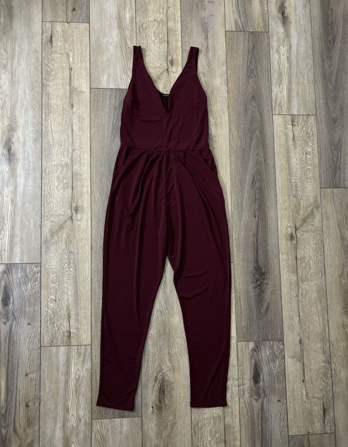 Other Burgundy Jumpsuit Size 24" / US 00 / IT 34 - 1 Thumbnail