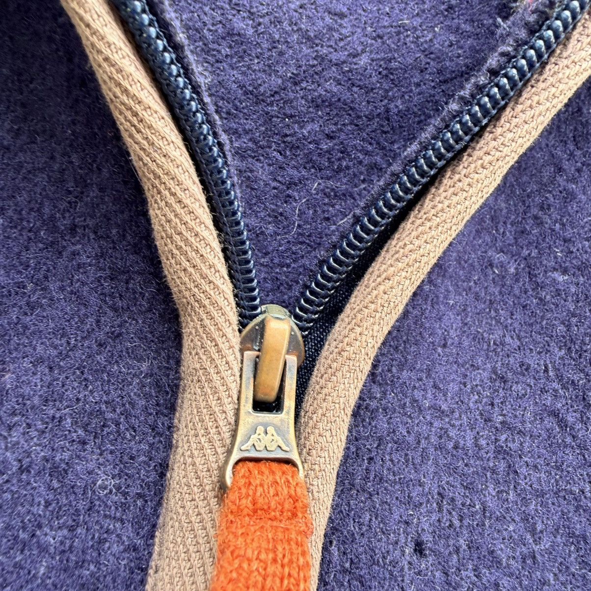 Kappa Vintage Robe Di Kappa Wool Sweater Zip Up Large Slim 80s Size US L / EU 52-54 / 3 - 3 Thumbnail