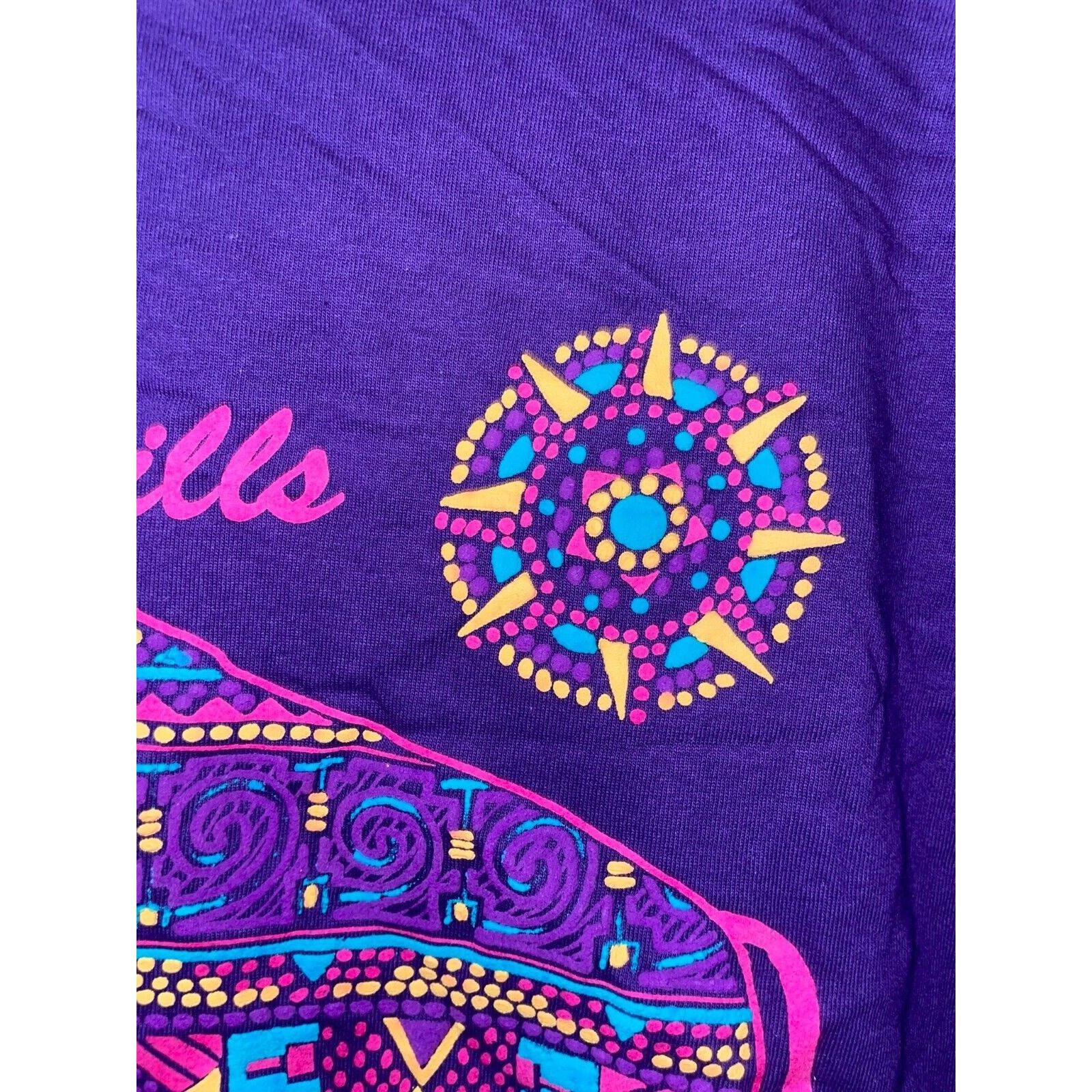 Jerzees Vintage Bison Native American Shirt Black Hills Art Tee 90s Size US M / EU 48-50 / 2 - 4 Thumbnail